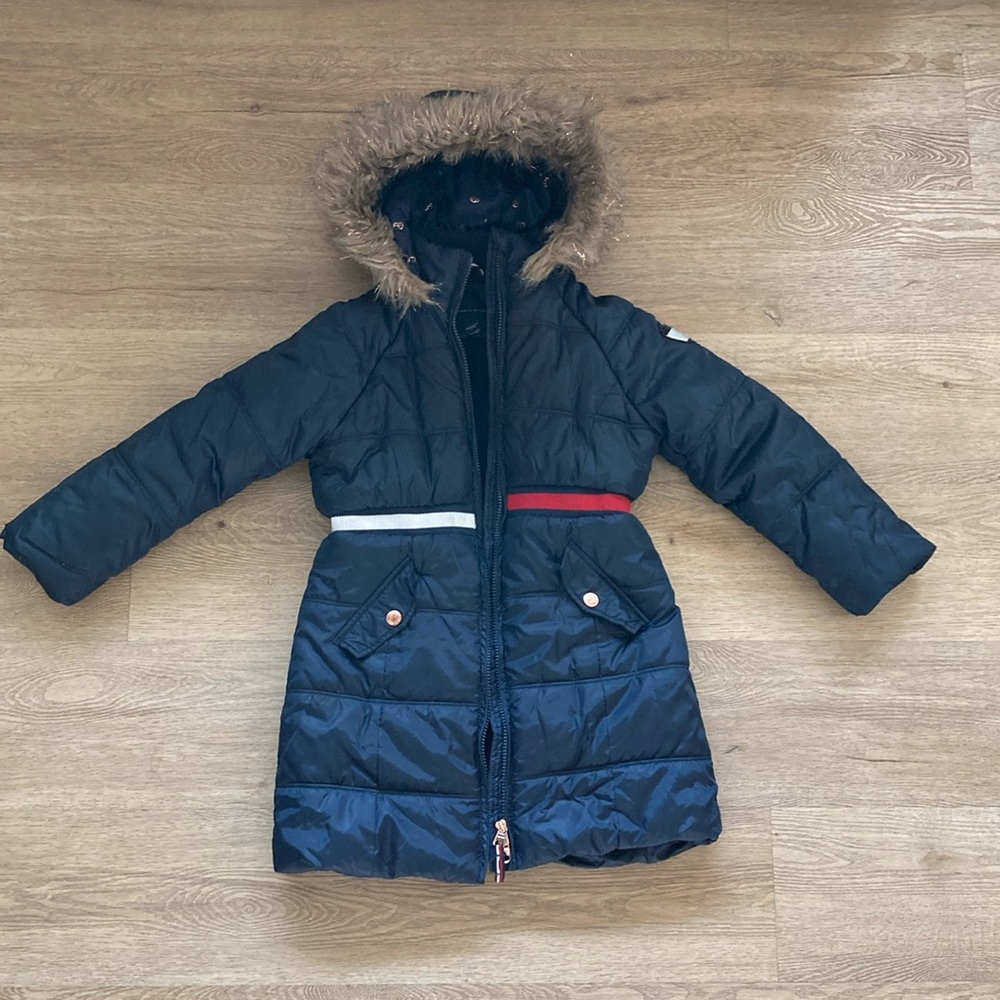 Girls Long Puffer Jacket